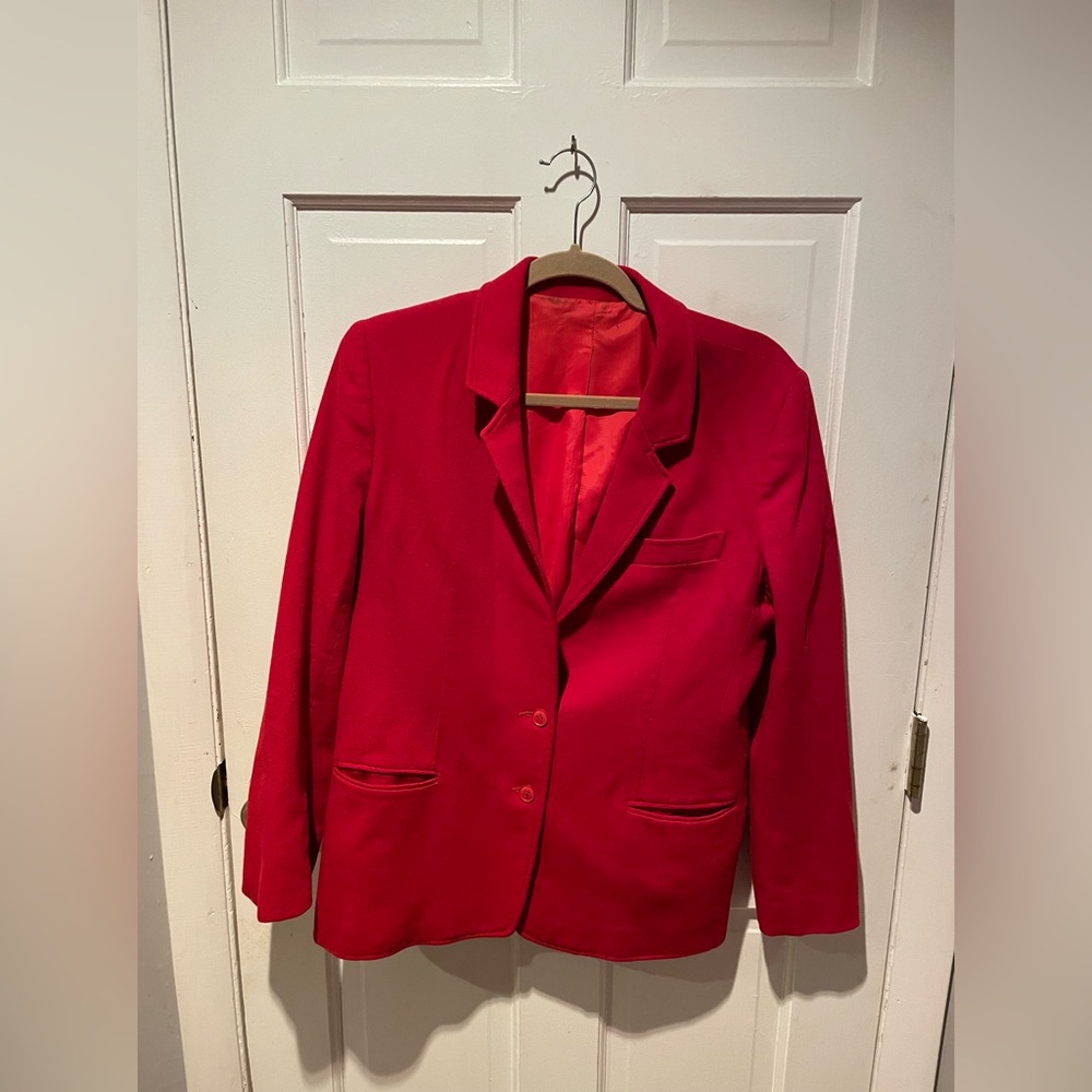Red Suit Blazer